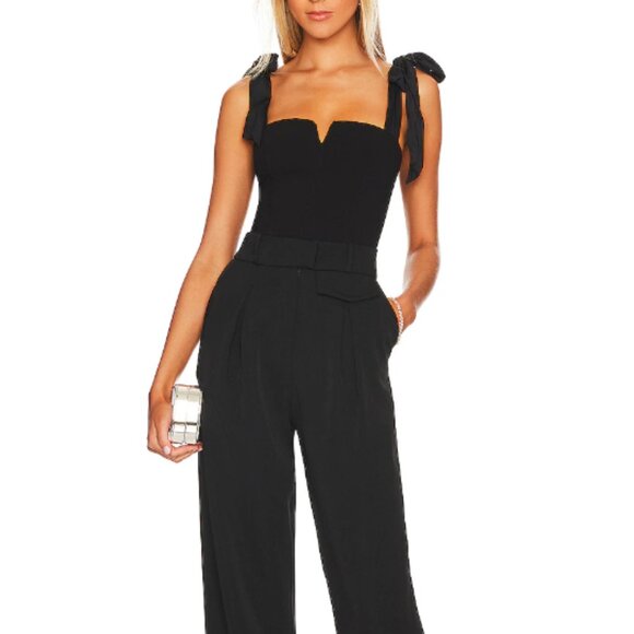 new Free People Lola Bodysuit Black 254 2M1 - Picture 7 of 10